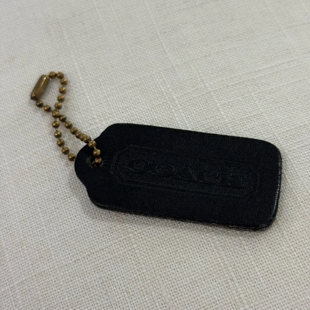 Vintage Coach Black Hang Tag double sided - Picture 4 of 5